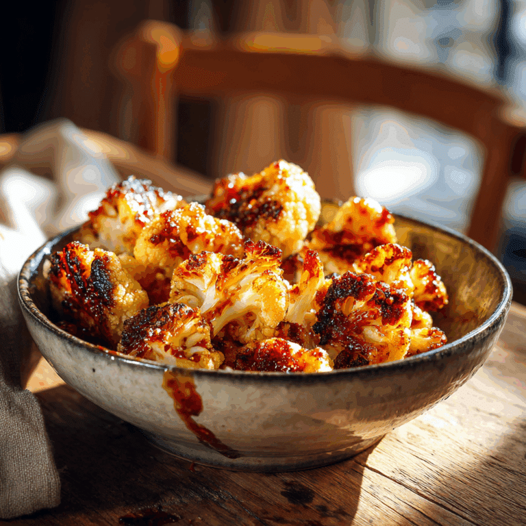 Hot Honey Cauliflower Bites Recipe