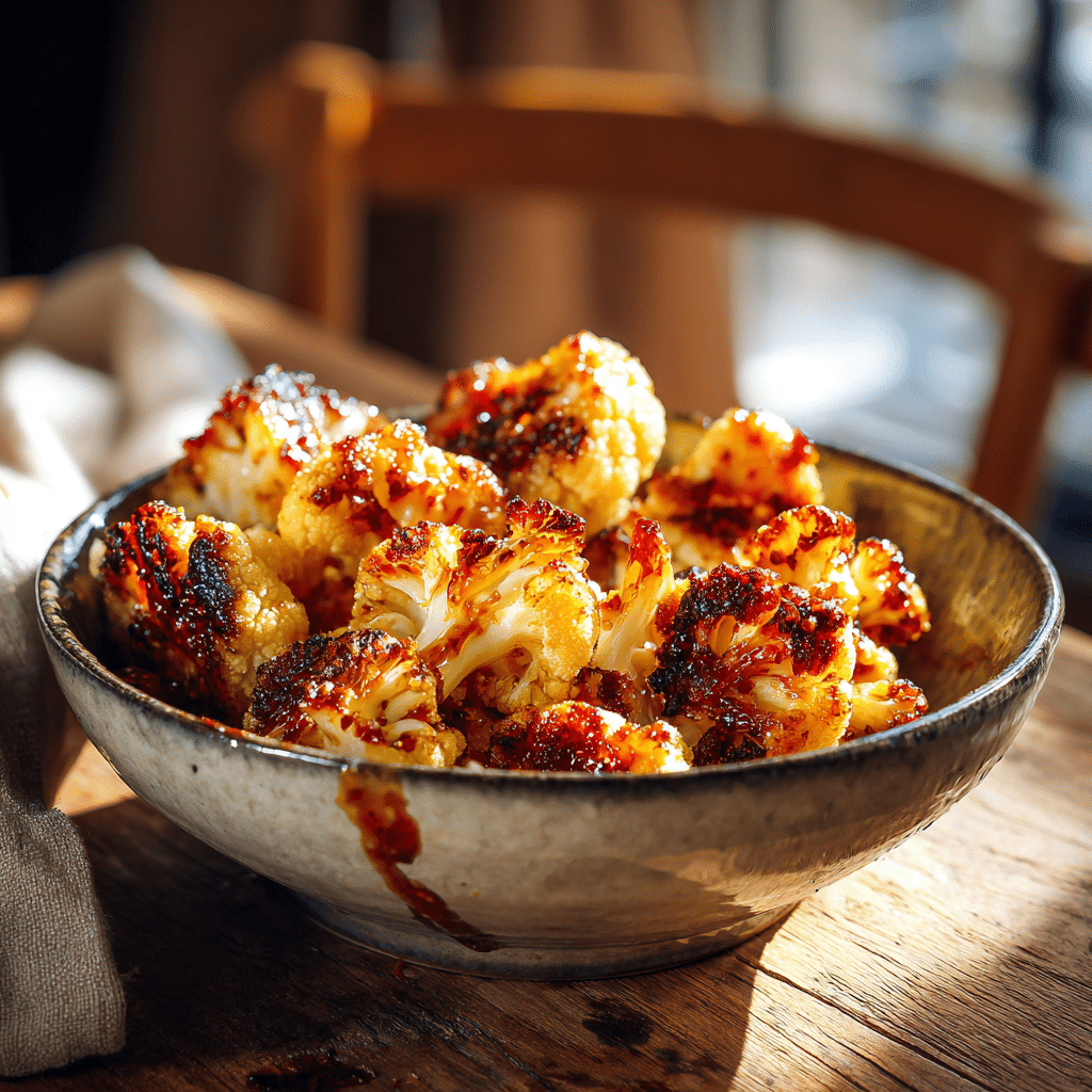 Hot Honey Cauliflower Bites Recipe