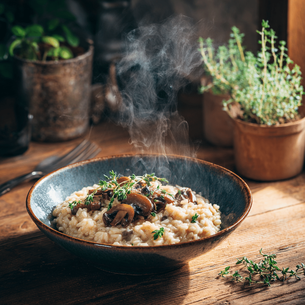 Mushroom and Thyme Risotto - Recipe Image