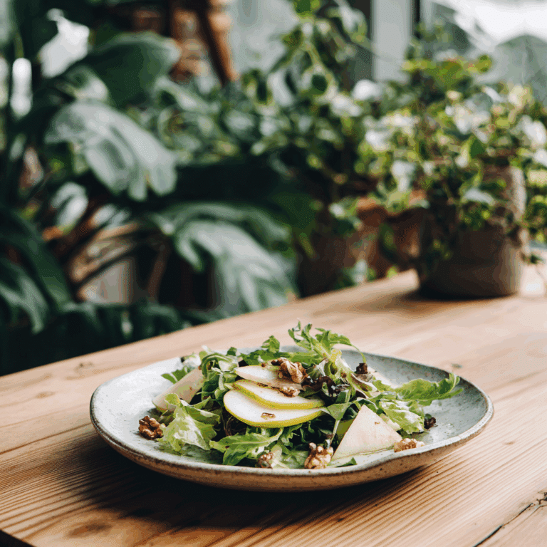 Pear and Walnut Salad