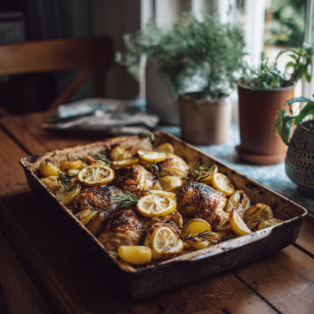 Baked Lemon Chicken and Potatoes
 - Recipe Image