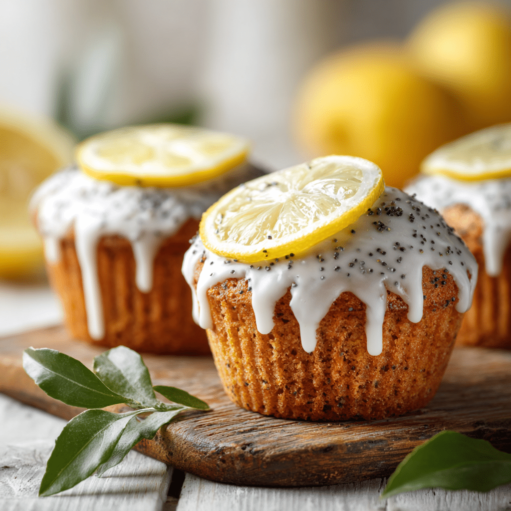 Lemon Poppy Seed Cupcakes Recipe - Recipe Image