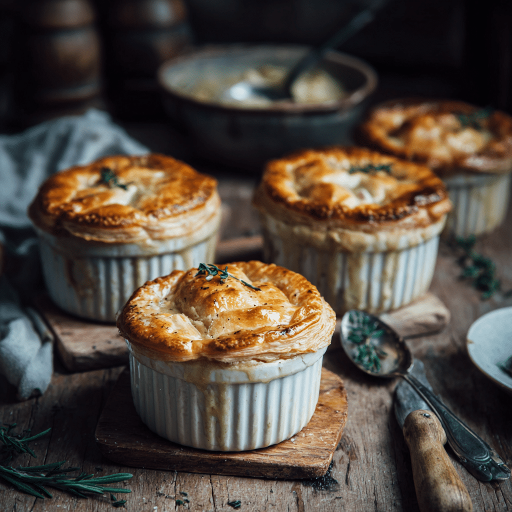 Mini Chicken Pot Pies Recipe - Recipe Image