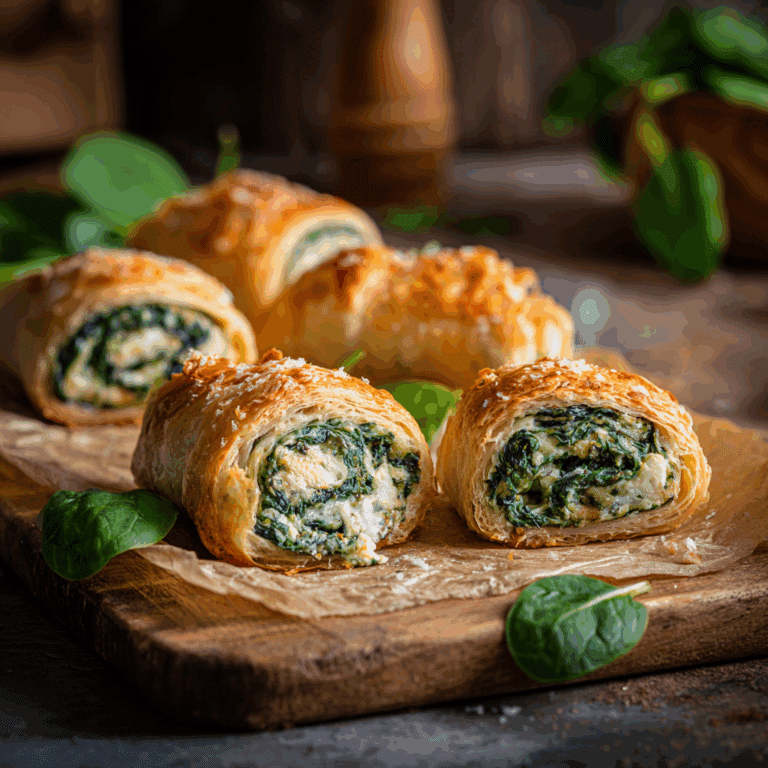 Mini Spinach Ricotta Rolls Recipe