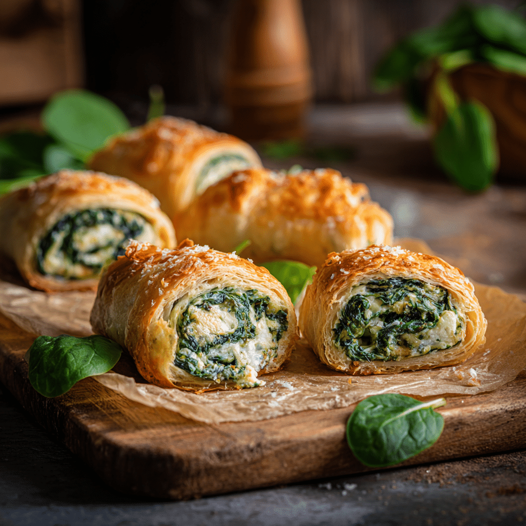 Mini Spinach Ricotta Rolls Recipe