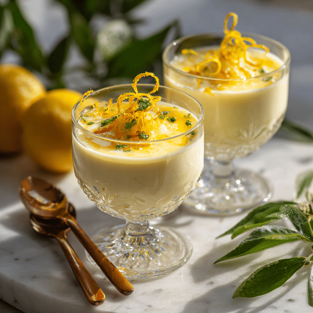 Lemon Panna Cotta with Citrus Sauce Recipe
