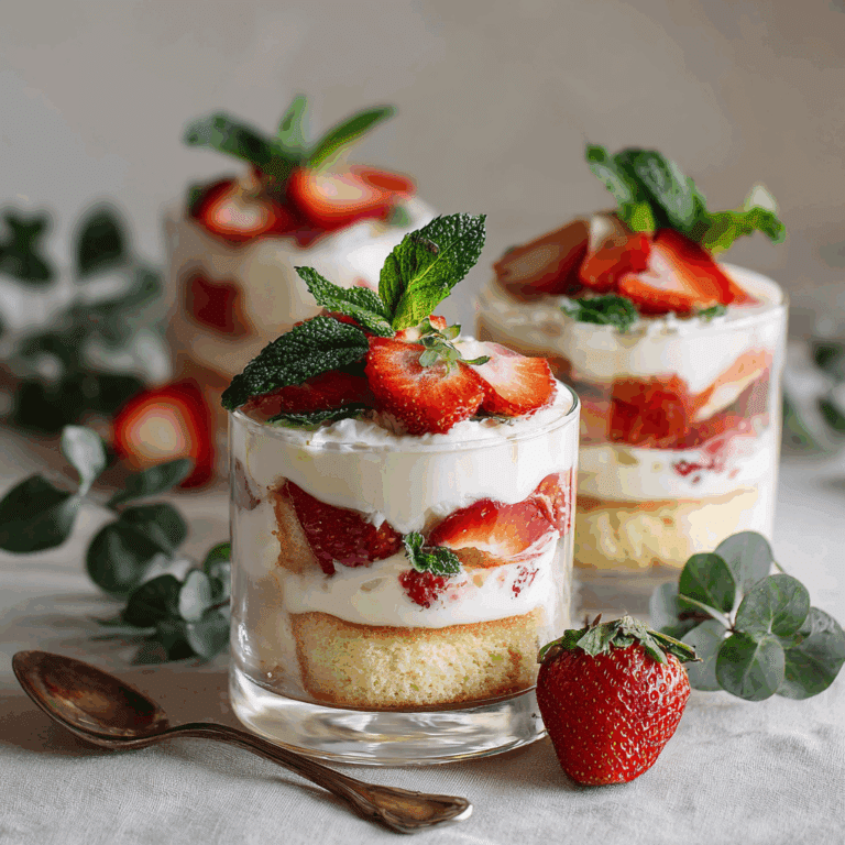 Strawberry Tiramisu Cups Recipe