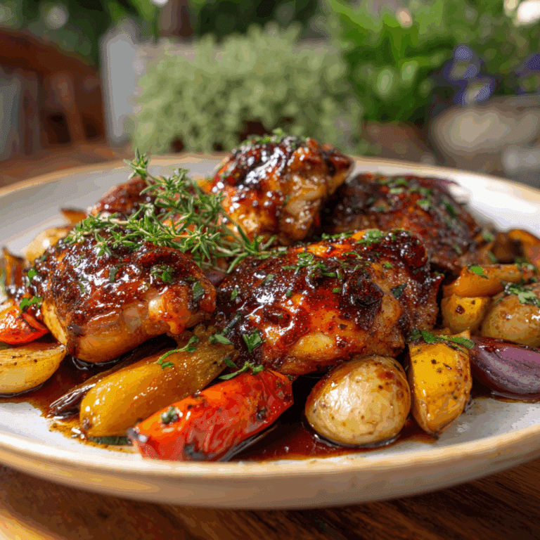 Balsamic Chicken Family Dinner (Print-Friendly Version)