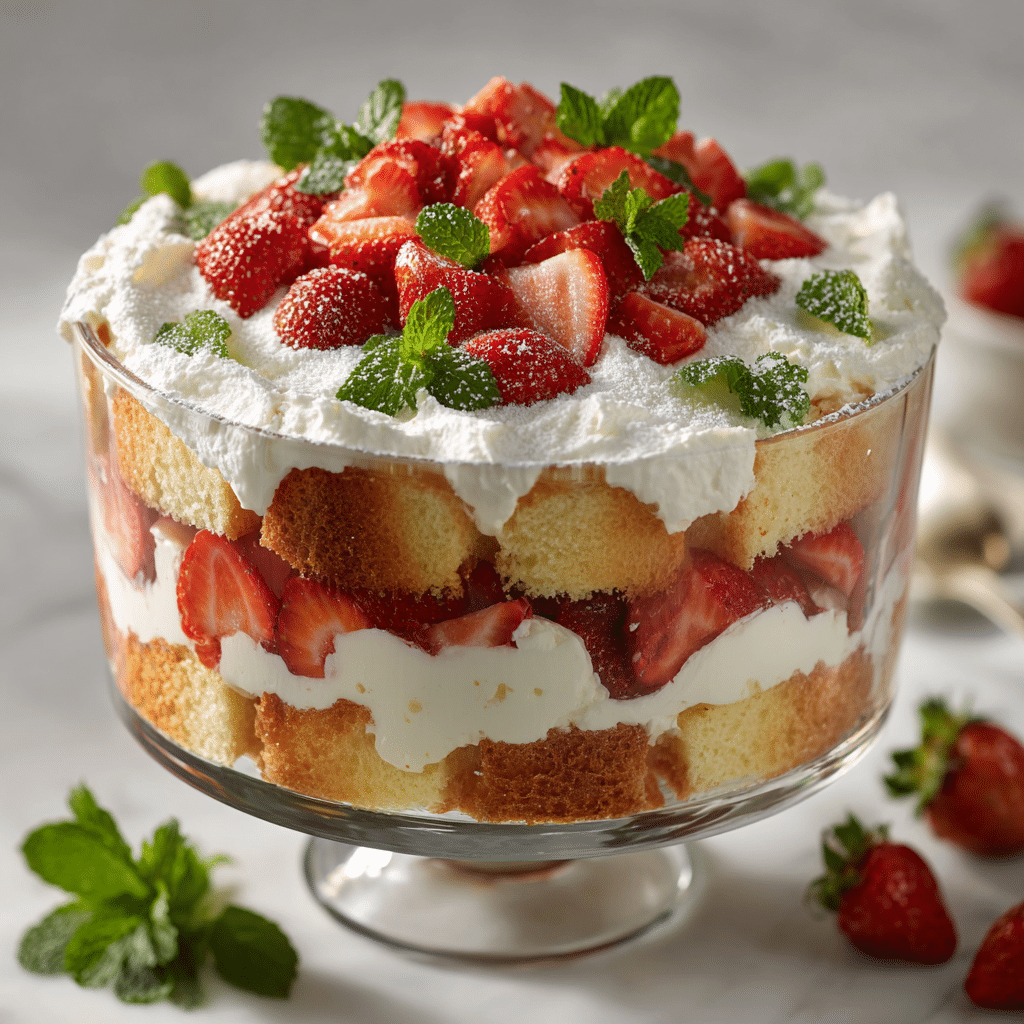 Strawberry Shortcake Trifle (Print-Friendly Version) Recipe - Recipe Image