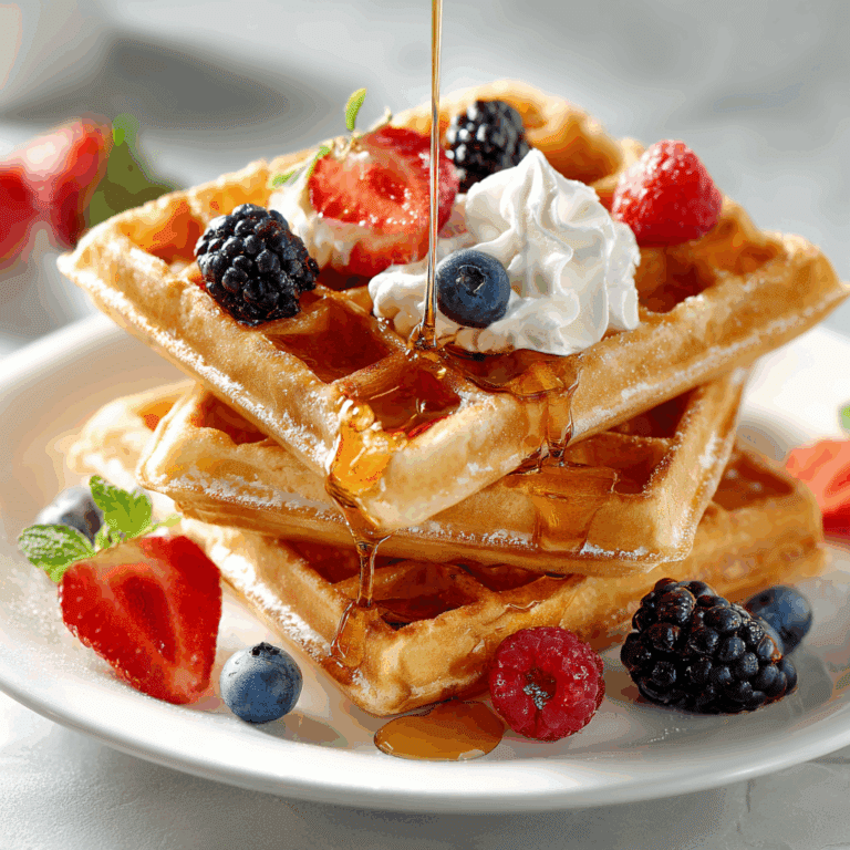 Homemade Waffle Recipe