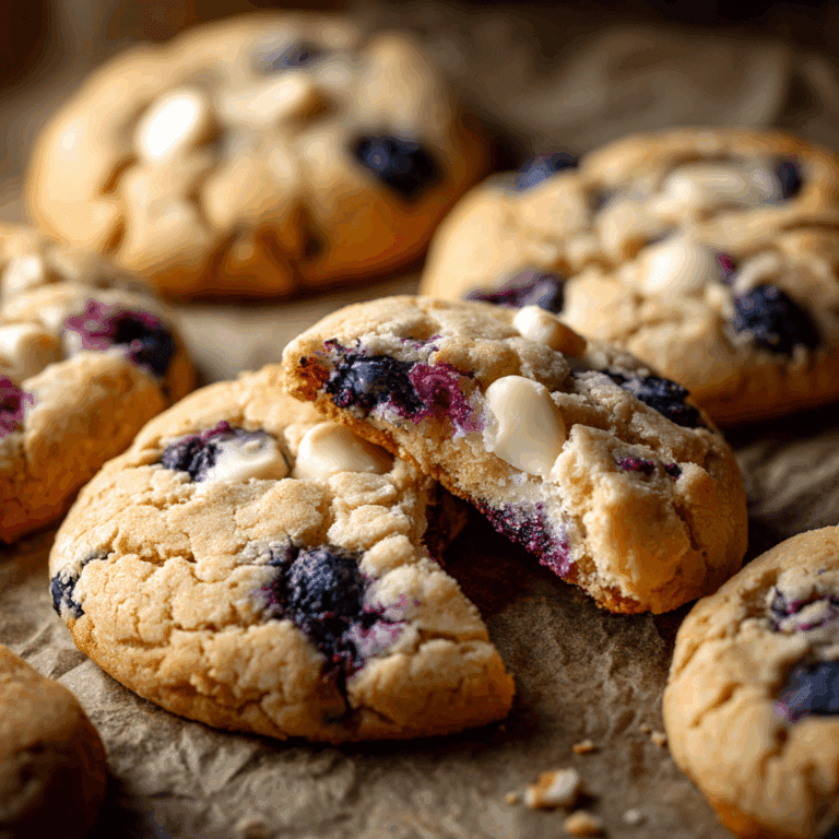 Blueberry and Cream Cookies