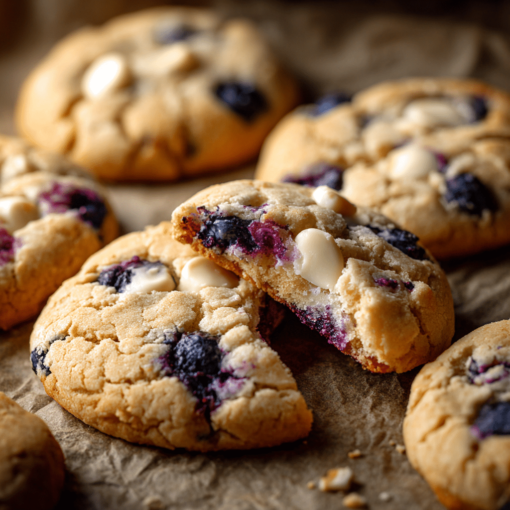 Blueberry and Cream Cookies