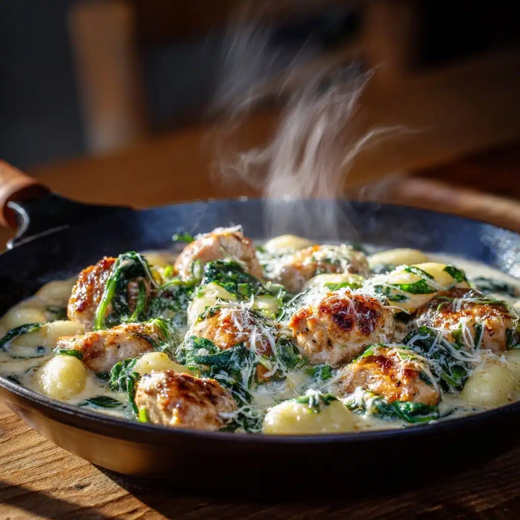 Creamy Chicken and Spinach Gnocchi Recipe
