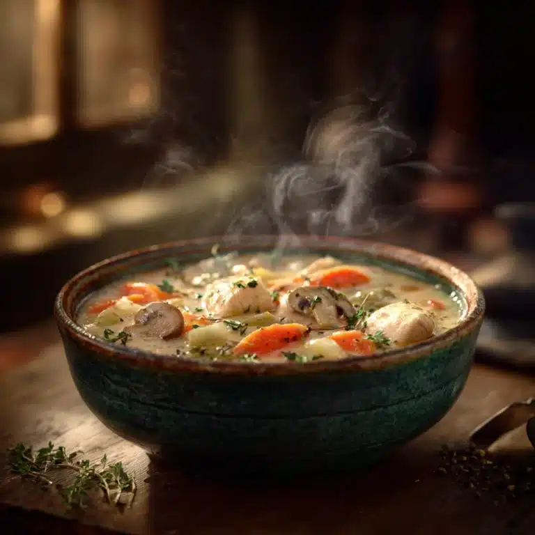 Creamy Vegetable Chicken Soup Recipe