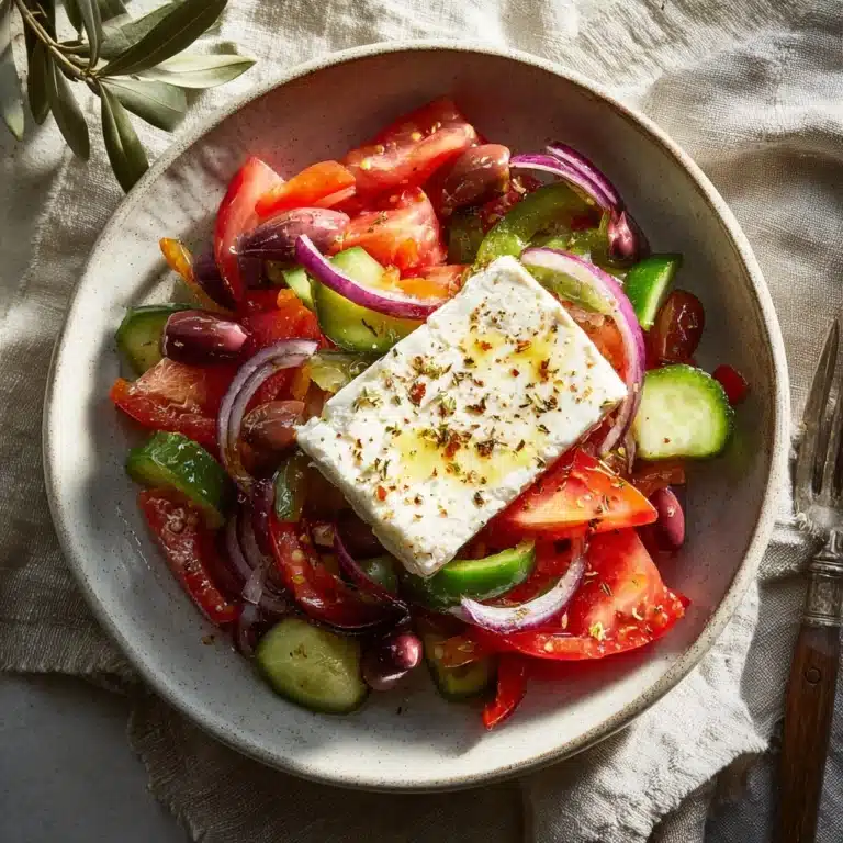 Greek Village Salad (Horiatiki) Recipe