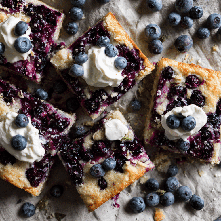 Sheet Pan Blueberry Shortcake Recipe