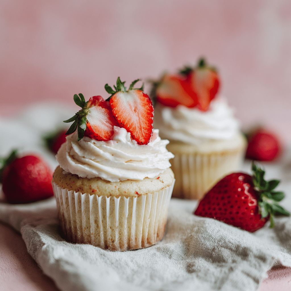 Strawberry Cheesecake Cupcakes Recipe