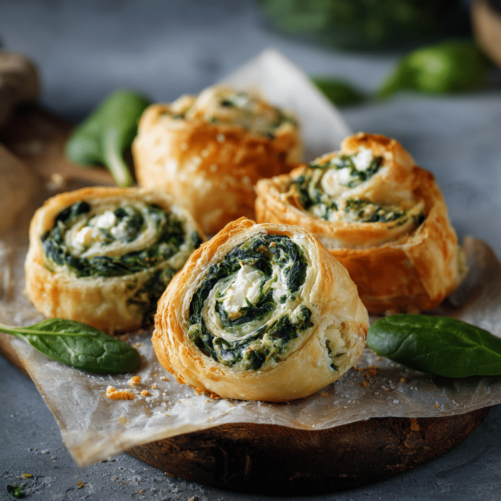 Mini Spinach Ricotta Rolls Recipe - Recipe Image