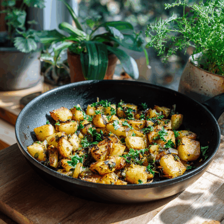 Eggplant Potato Hash with Herbs Recipe
