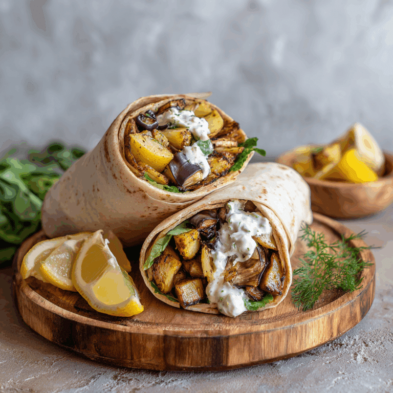 Eggplant & Potato Wraps Recipe