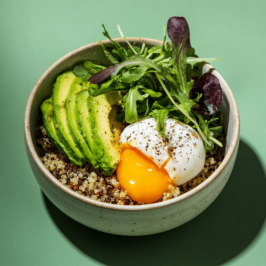 Green Breakfast Bowl (Avocado, Egg & Quinoa)
 - Recipe Image