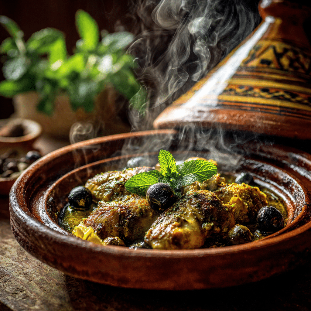 Traditional Moroccan Chicken Tagine (Print-Friendly Version) - Recipe Image