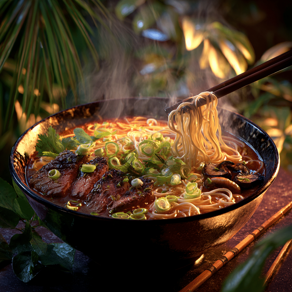 Spicy Korean Ramen Grilled Beef (Print-Friendly Version) Recipe - Recipe Image