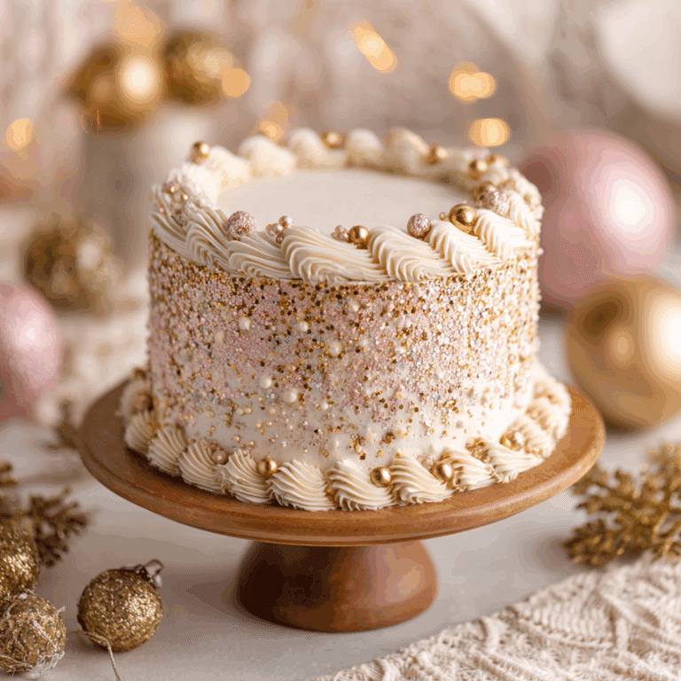 Glittery Vintage Cake — Full Recipe