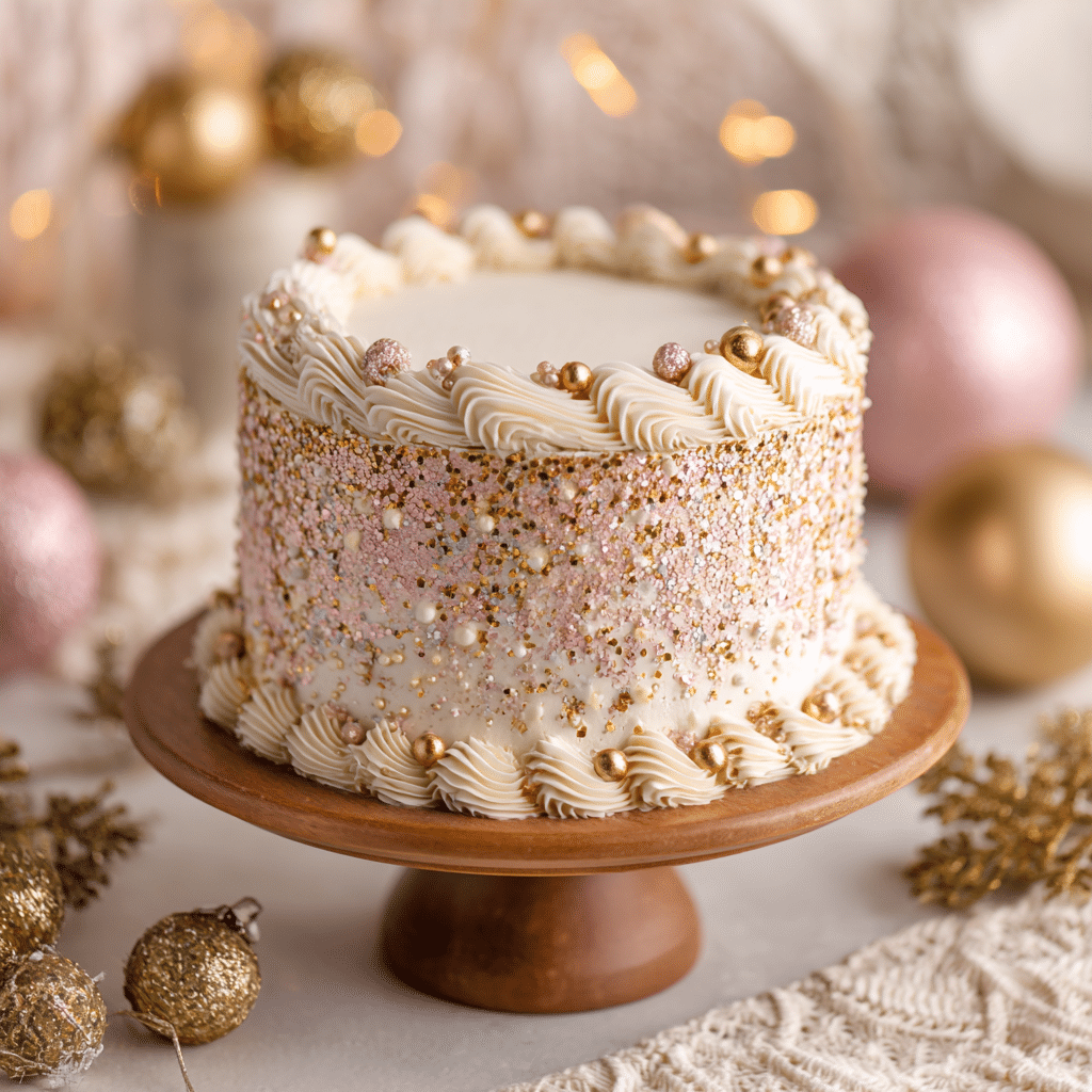 Glittery Vintage Cake — Full Recipe