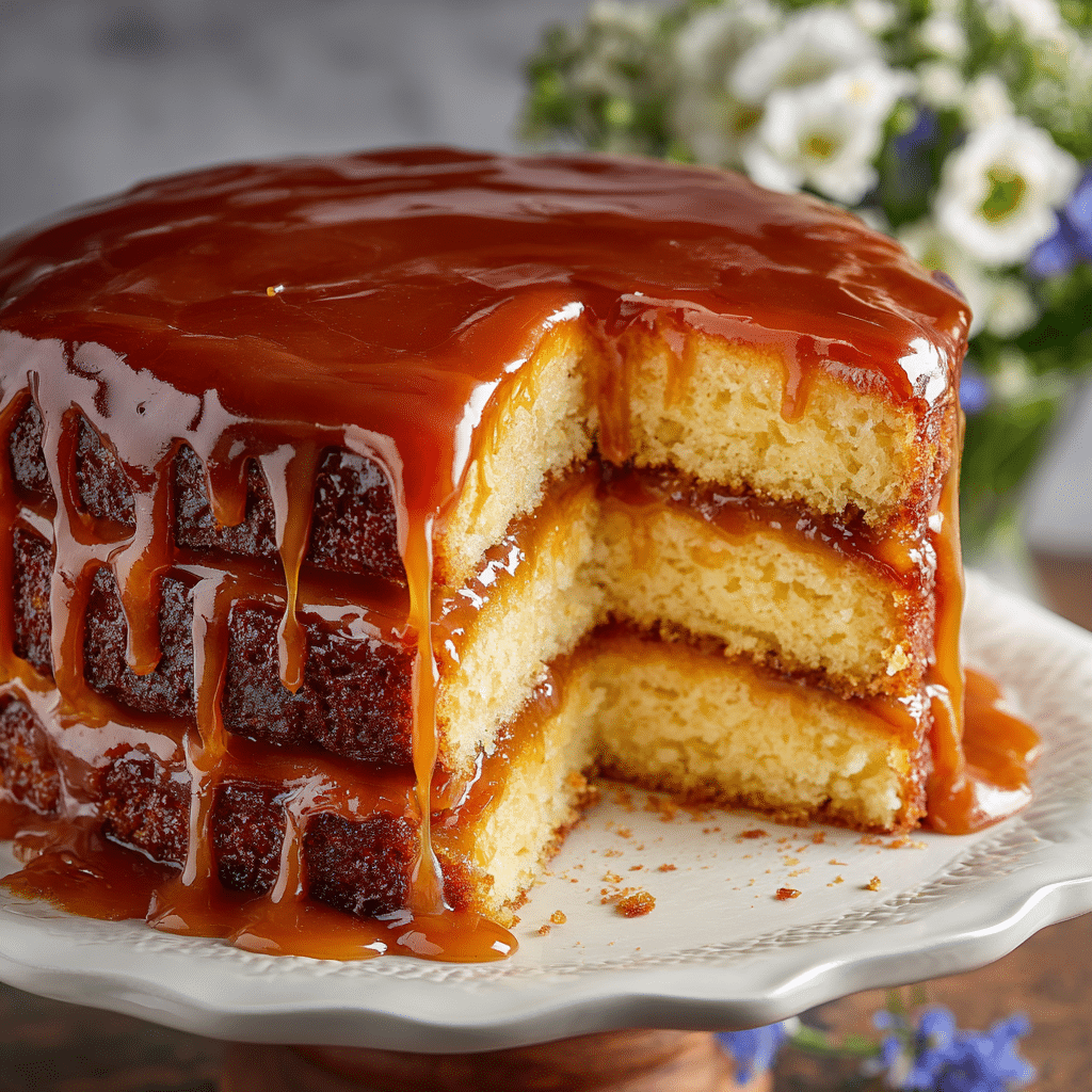 Salted Caramel Cake Recipe - Recipe Image