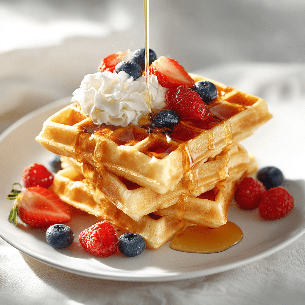 Homemade Waffle Recipe - Recipe Image
