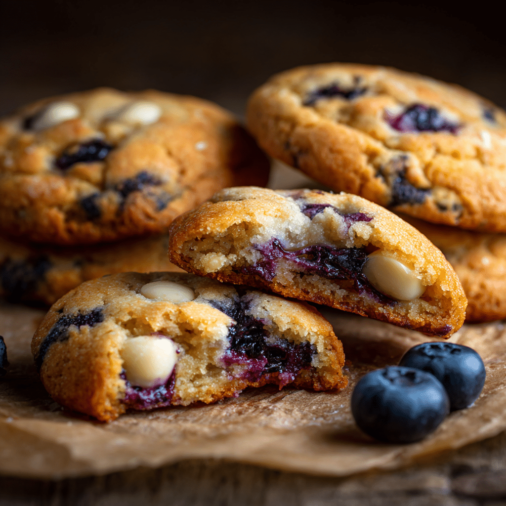 Blueberry and Cream Cookies - Recipe Image
