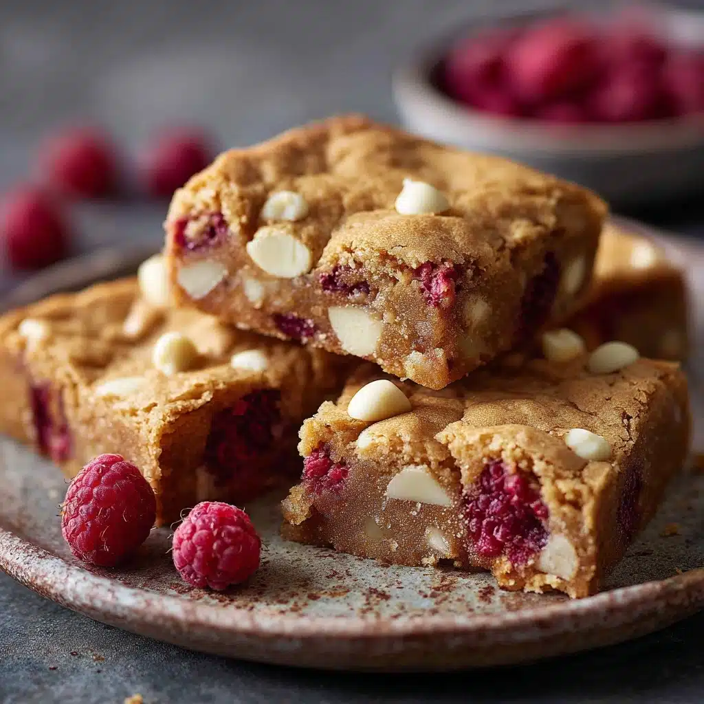 White Chocolate Raspberry Blondies Recipe - Recipe Image