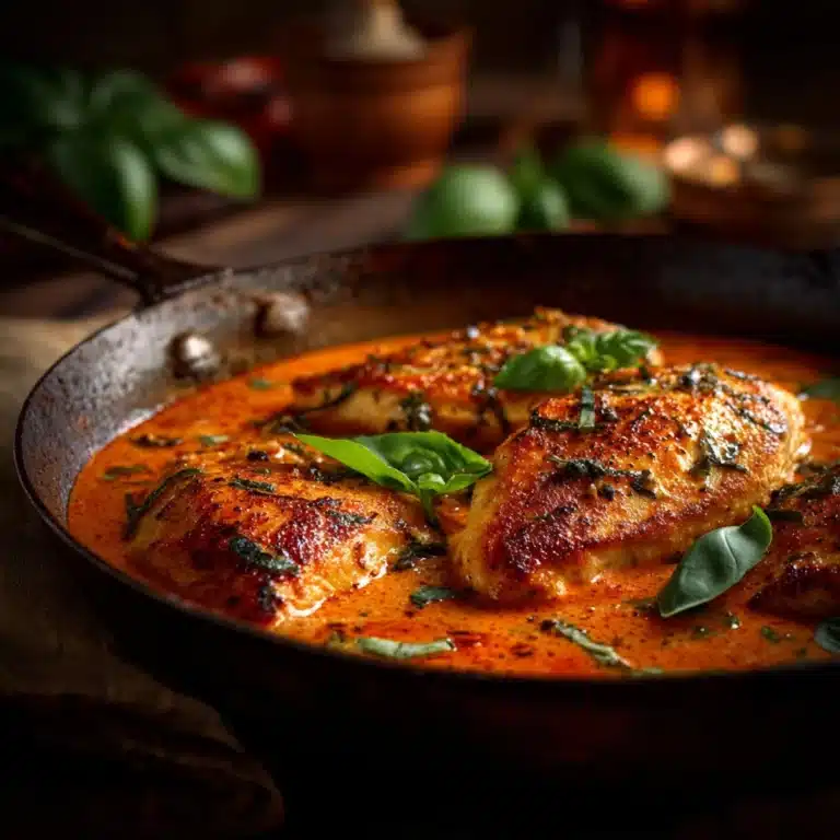 Creamy Tomato Basil Chicken Recipe