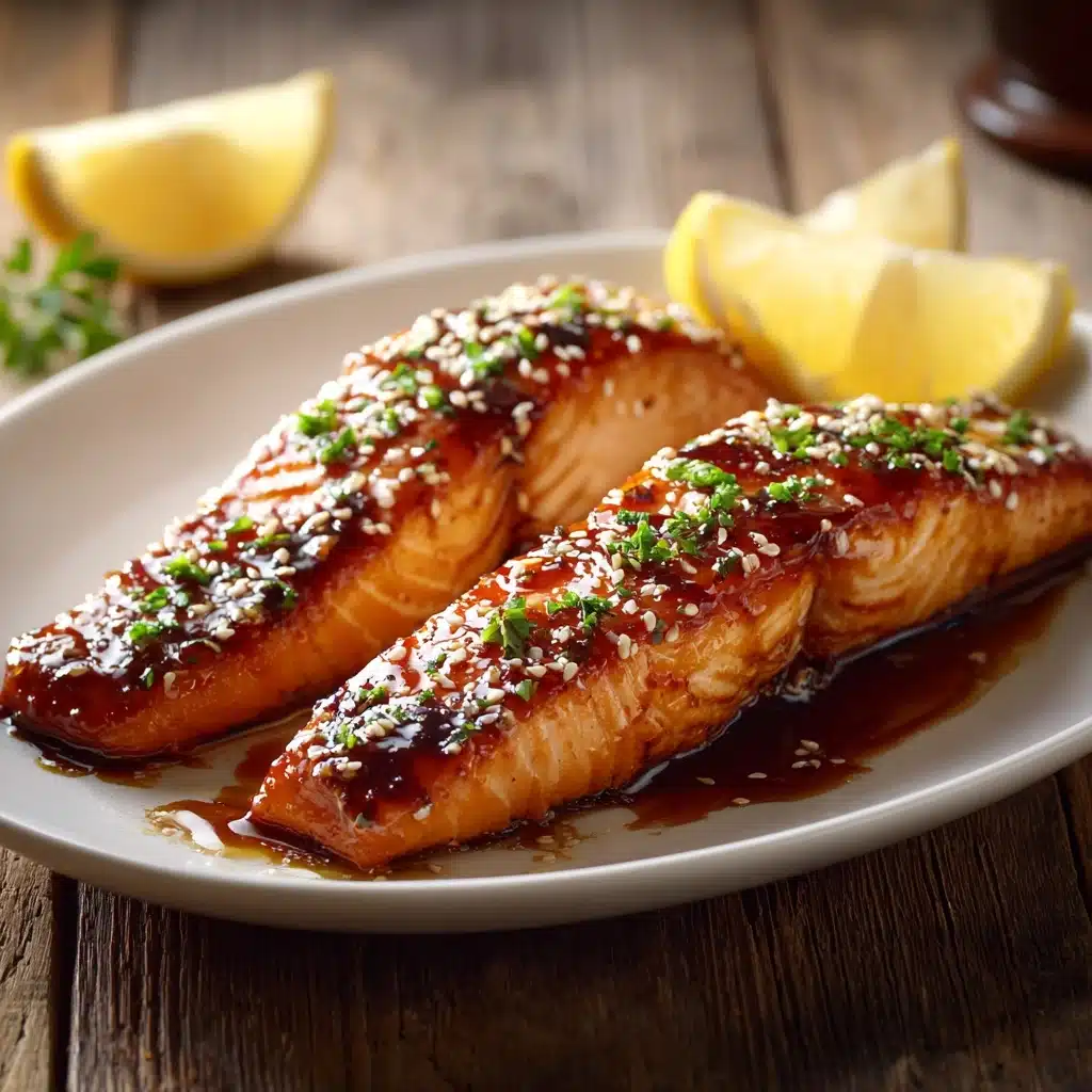Honey Garlic Baked Salmon Recipe - Recipe Image