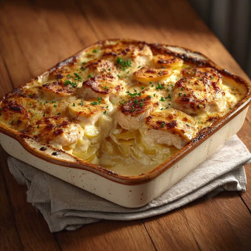 Creamy Potato Chicken Casserole Recipe - Recipe Image