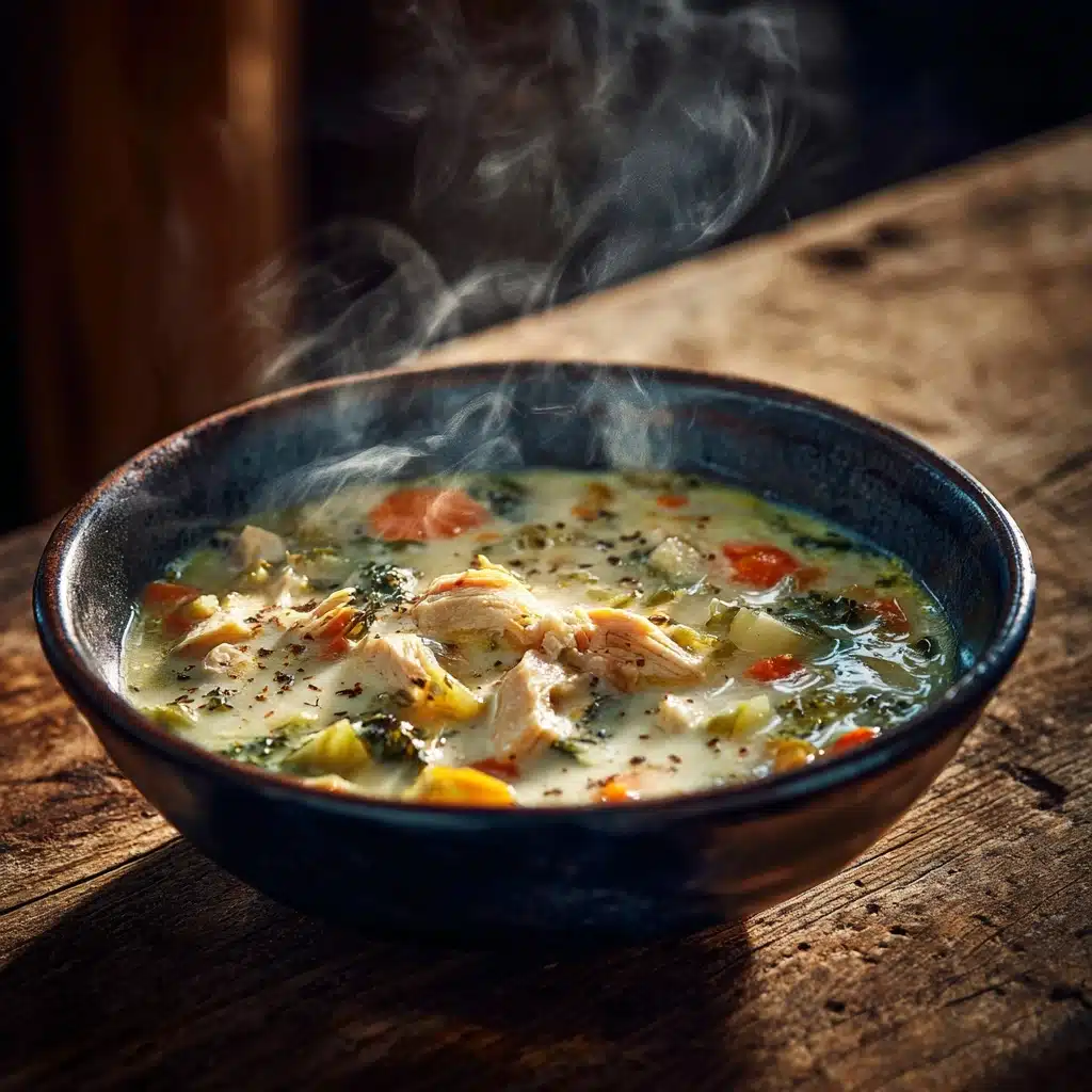 Creamy Vegetable Chicken Soup Recipe - Recipe Image