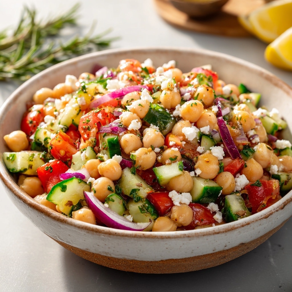 Mediterranean Chickpea Salad Recipe - Recipe Image