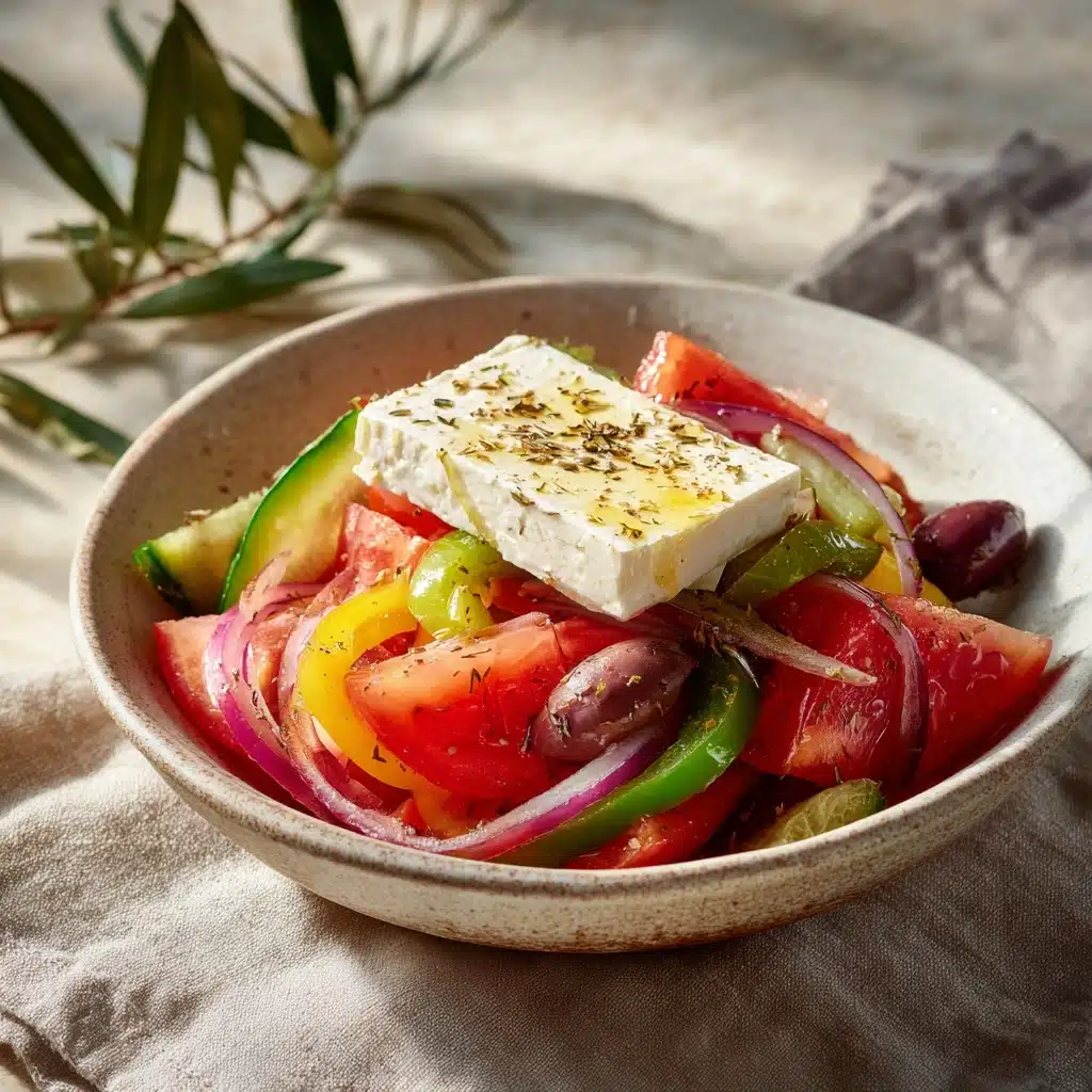Greek Village Salad (Horiatiki) Recipe - Recipe Image