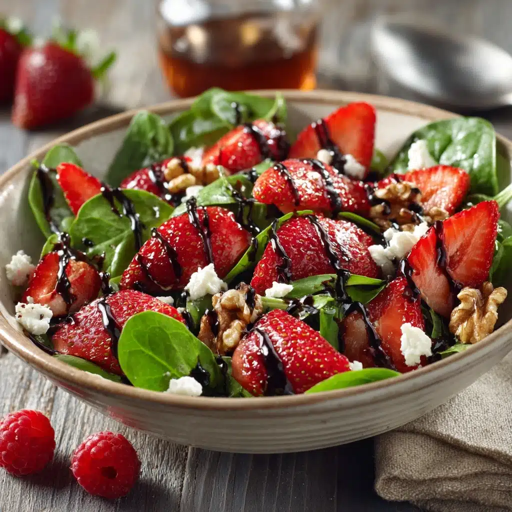 pinach & Strawberry Balsamic Salad Recipe - Recipe Image