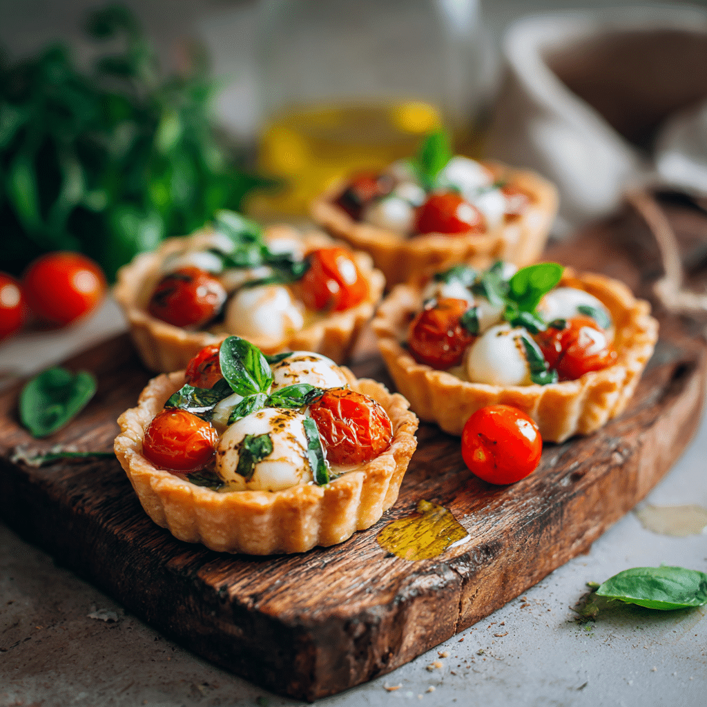 Mini Caprese Tarts Recipe - Recipe Image