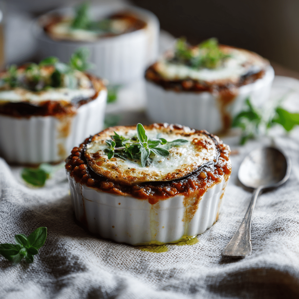 Greek Moussaka Cups Recipe - Recipe Image