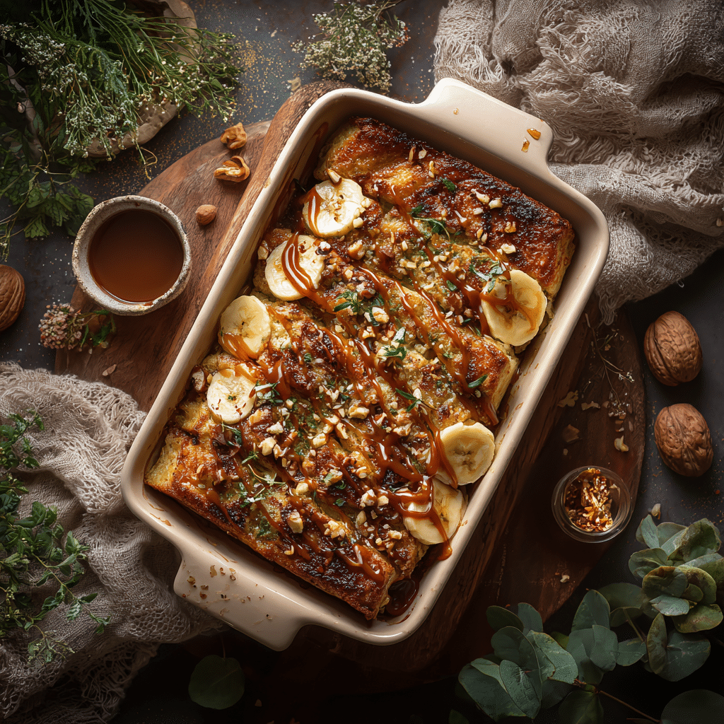 Banana Nut French Toast Bake - Recipe Image