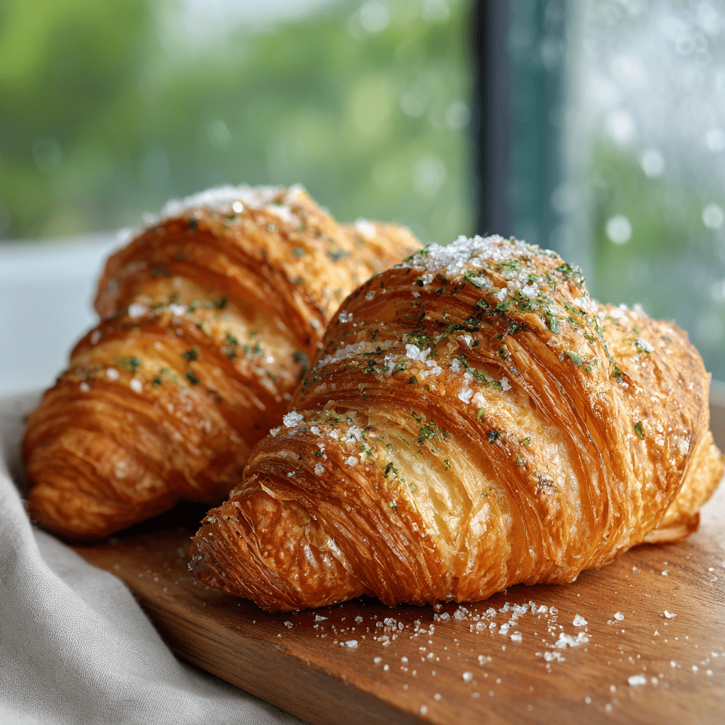 Herb Butter Croissant Toast - Recipe Image