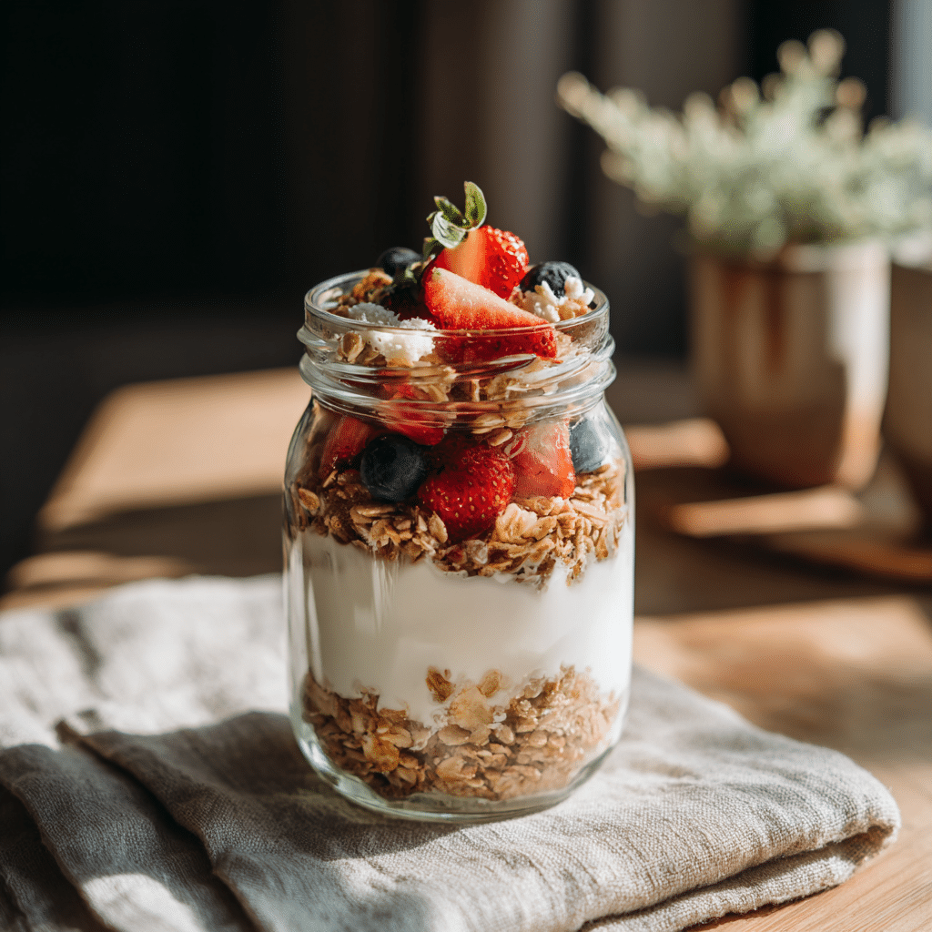 Yogurt & Granola Breakfast Jar - Recipe Image