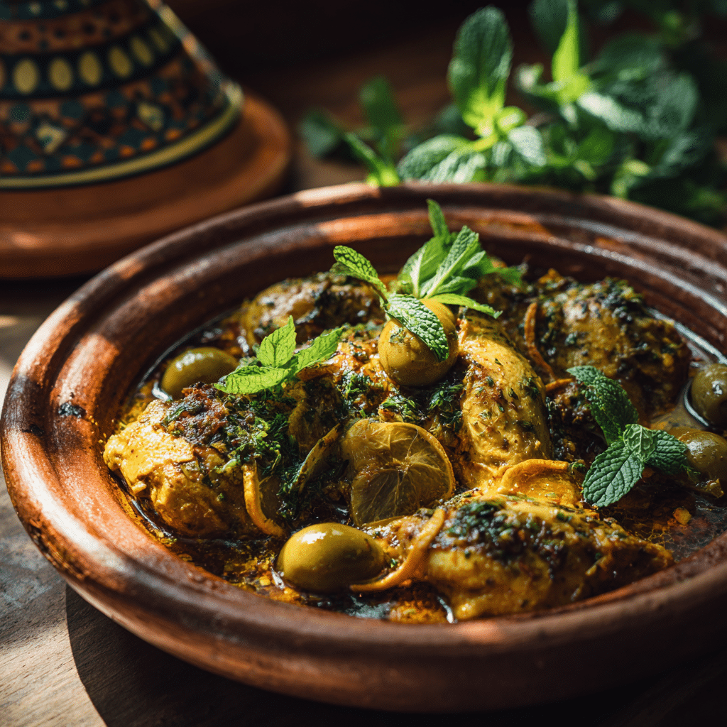 Traditional Moroccan Chicken Tagine (Print-Friendly Version) - Recipe Image