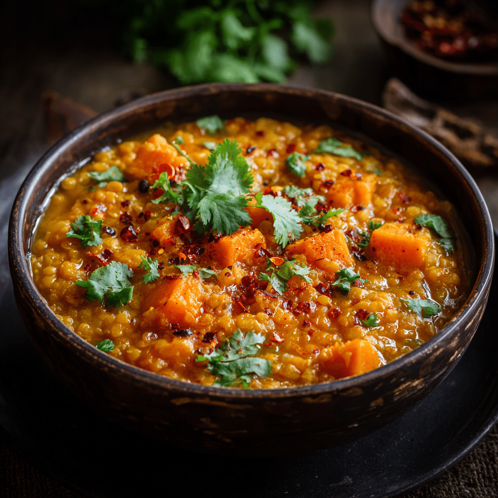 Red Lentil Curry with Pumpkin (Print-Friendly Version) Recipe - Recipe Image