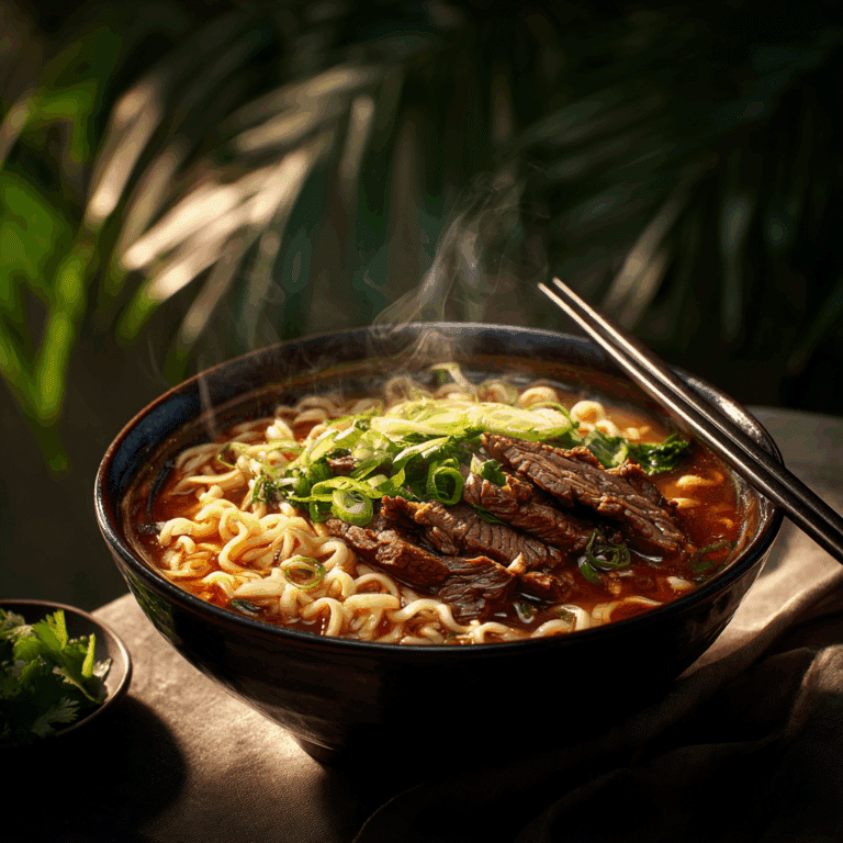 Spicy Korean Ramen Grilled Beef (Print-Friendly Version) Recipe