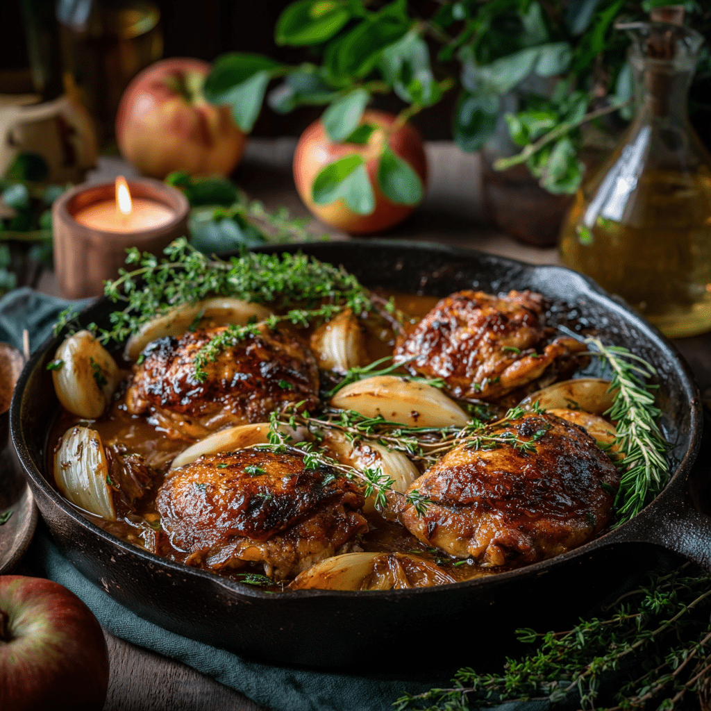 Apple Cider Chicken Thighs (Print-Friendly Version) Recipe