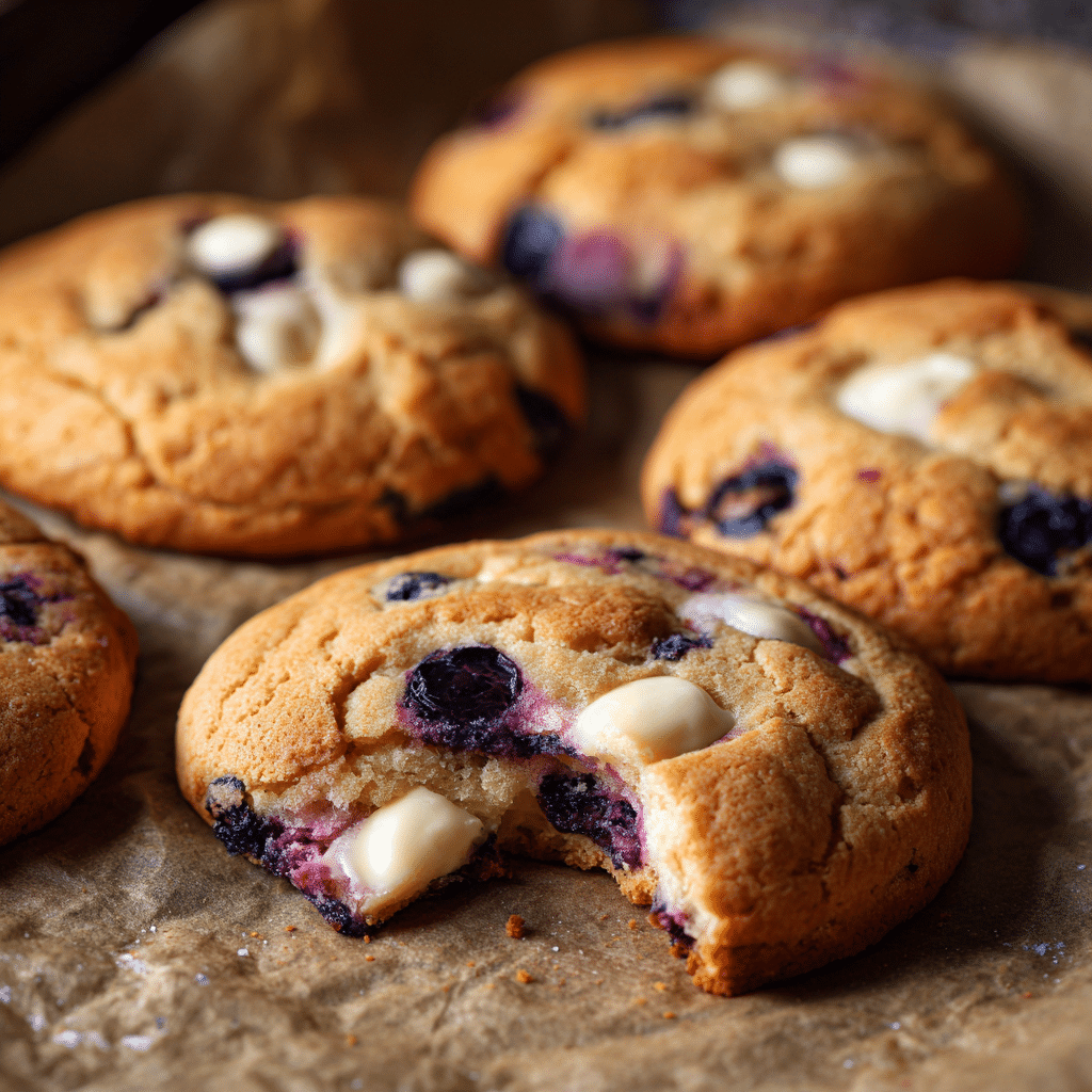 Blueberry and Cream Cookies - Recipe Image